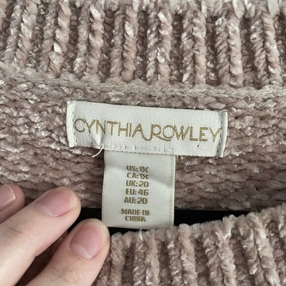 Cynthia Rowley Tan Crew Neck Sweater - Picture 6 of 9